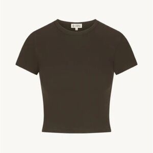 ÉTERNE Moss Short Sleeve Baby Tee - Ribbed